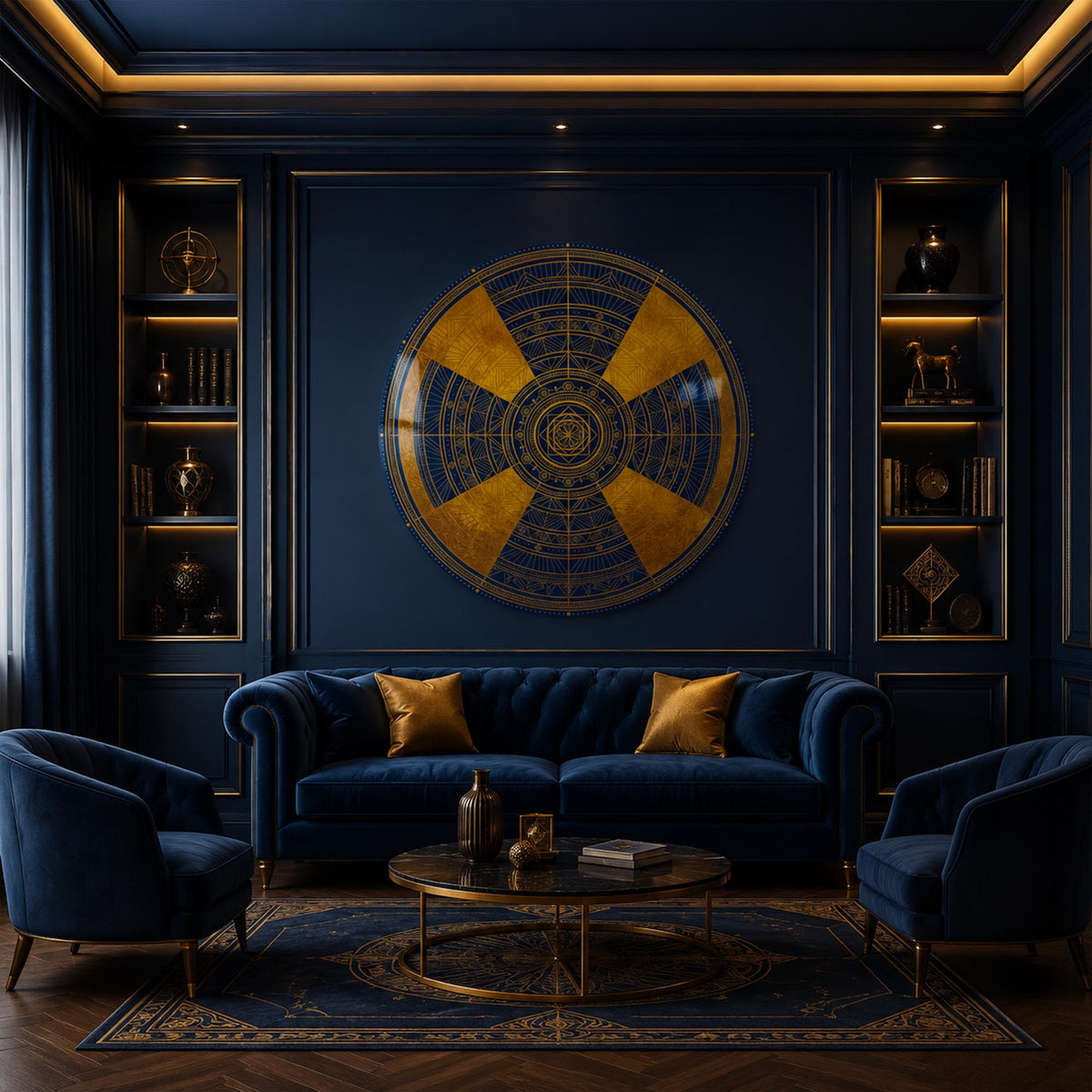 Gilded Cosmos in a modern room