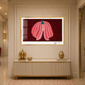 Dotted Red Pumpkin with gold frame
