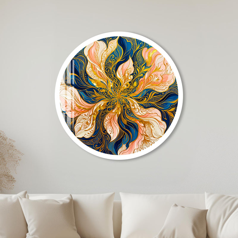 Midnight Blossom with white frame