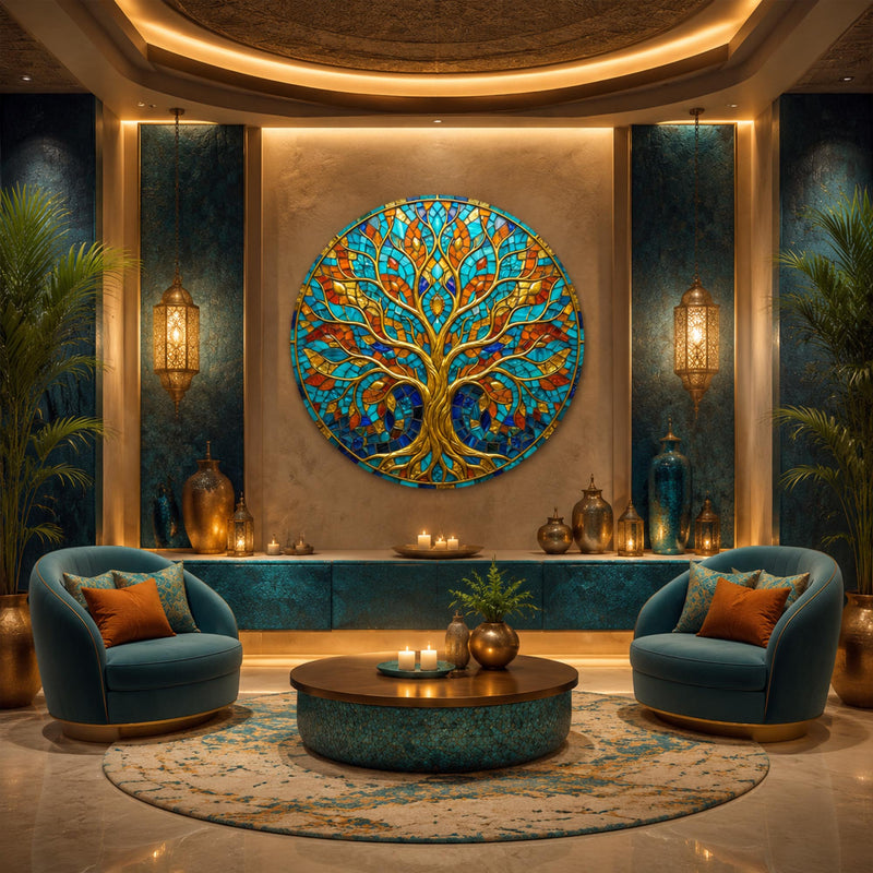 Jewel Mosaic Gold Tree lifestyle view