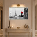 Parisian Red Umbrella with silver frame