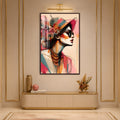 Bohemian Summer Muse with walnut frame