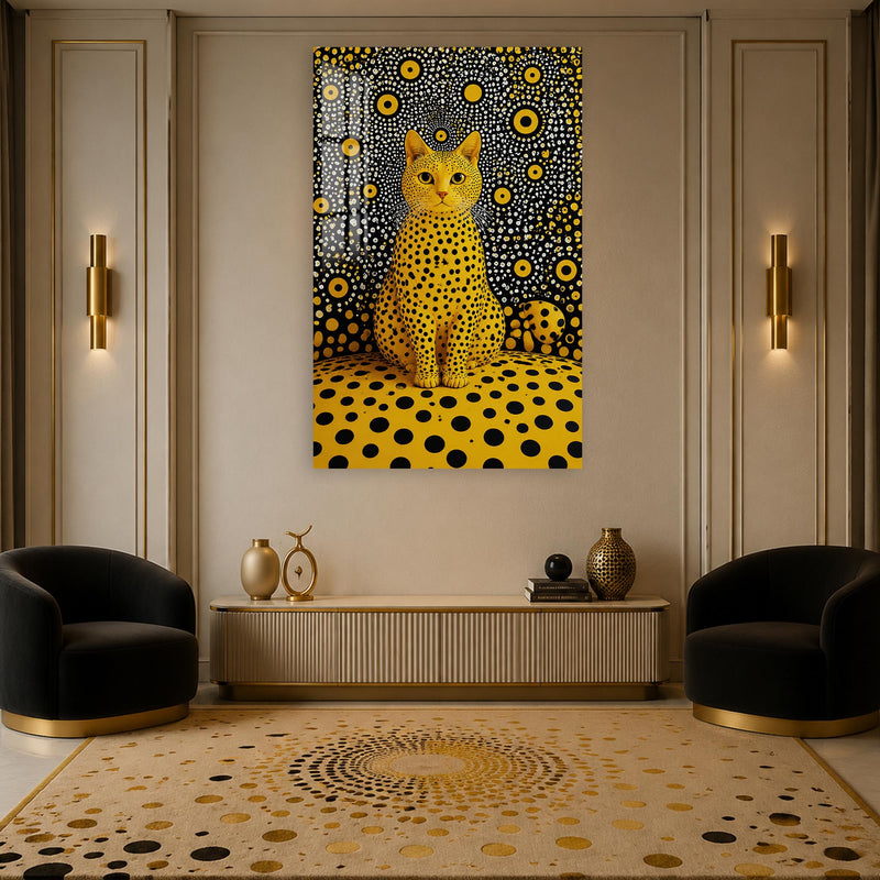 Golden Polka Dot Cat lifestyle view