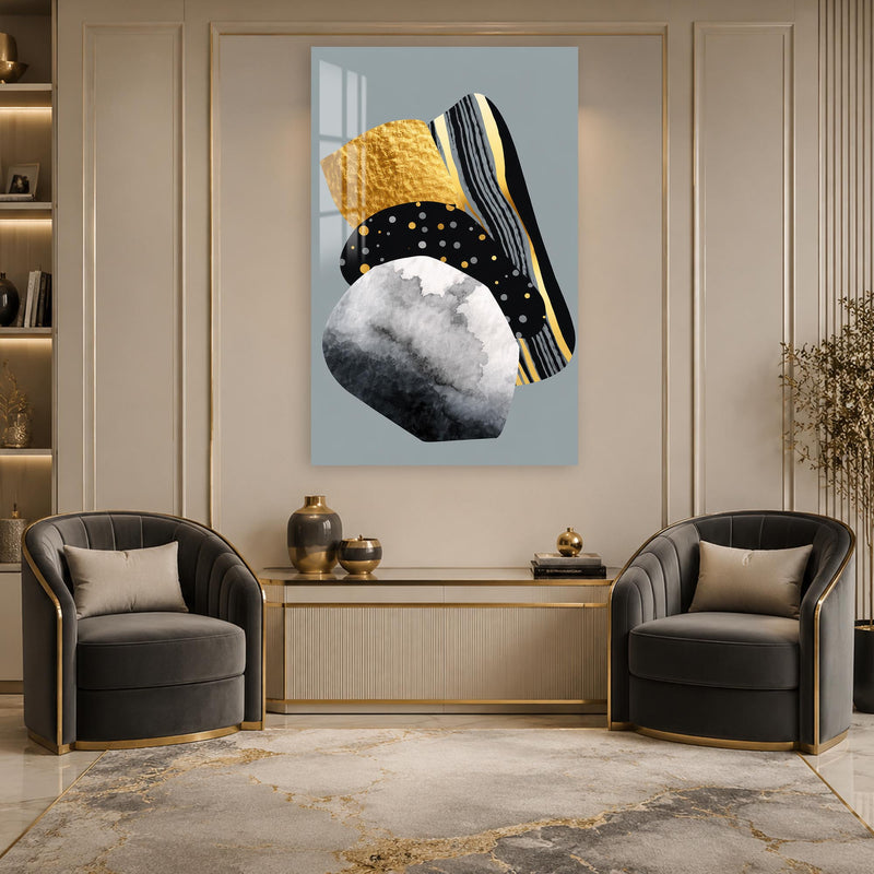 Golden Geometric Stones lifestyle view