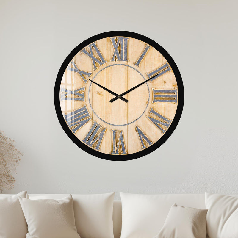 Rustic Roman Numerals with black frame