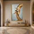 Tender Giraffes with gold frame
