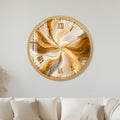 Golden Marble Swirl with gold frame