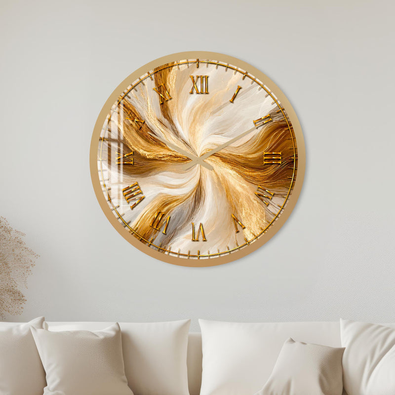Golden Marble Swirl with gold frame