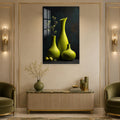 Sculptural Green Vases lifestyle view