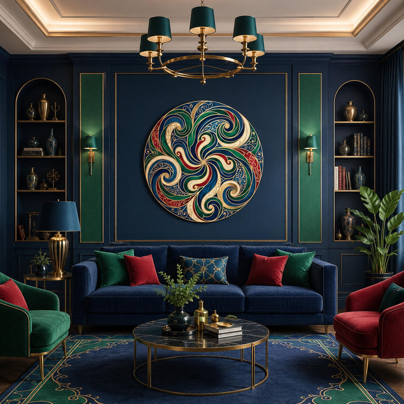 Jewel Tone Spiral Pinwheel lifestyle view