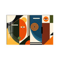 Geometric Faces Panel product shot on white background