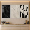Abstract Curves with white frame
