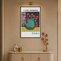 Kusama Floral Vase with black frame