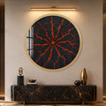 Molten Earth with gold frame