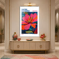 Kusama Floral Reverie with white frame