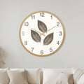 Neutral Botanical Leaves with gold frame