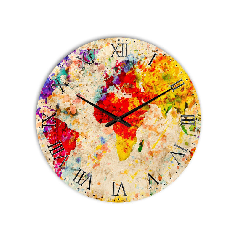 Watercolour World Map lifestyle view