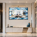 Glacial Prism with walnut frame