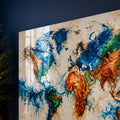 Painted World Map lifestyle view