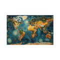 Starry World Map product shot on white background