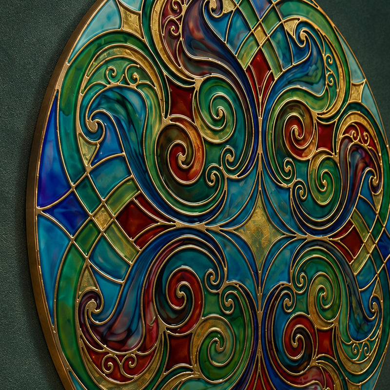 Art Nouveau Enamel Scrollwork lifestyle view