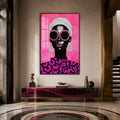 Artronauts Glass Print 12x18 cm | 4.7"x7.1" / Walnut Pink Crystal Diva Glass Wall Art