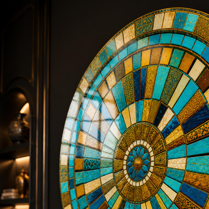 Turquoise Mosaic Mandala lifestyle view