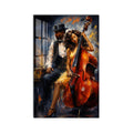 Elegant Bass Player product shot on white background