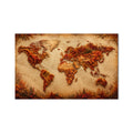 Autumn World Map product shot on white background
