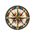 Jeweled Compass Rose product shot on white background