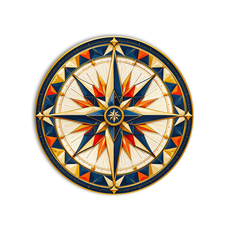Jeweled Compass Rose product shot on white background