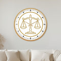 Golden Scales Of Justice with gold frame