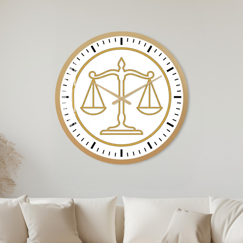 Golden Scales Of Justice with gold frame