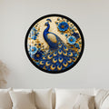 Regal Peacock Garden with black frame