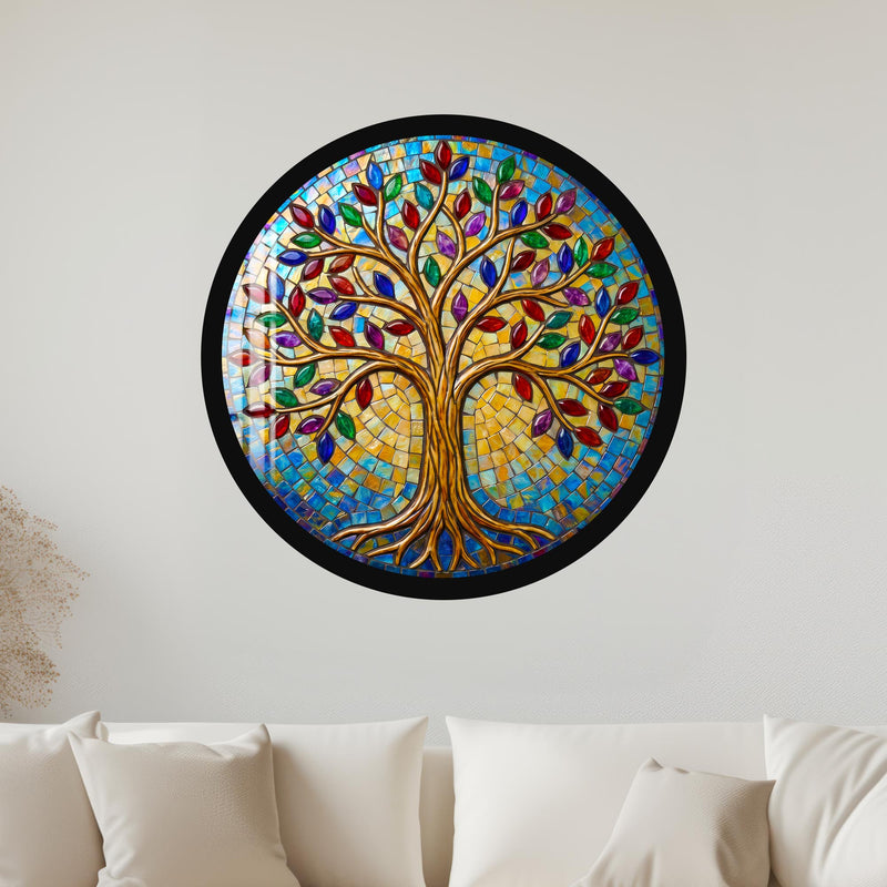 Jewel Tree Of Life II with gold frame