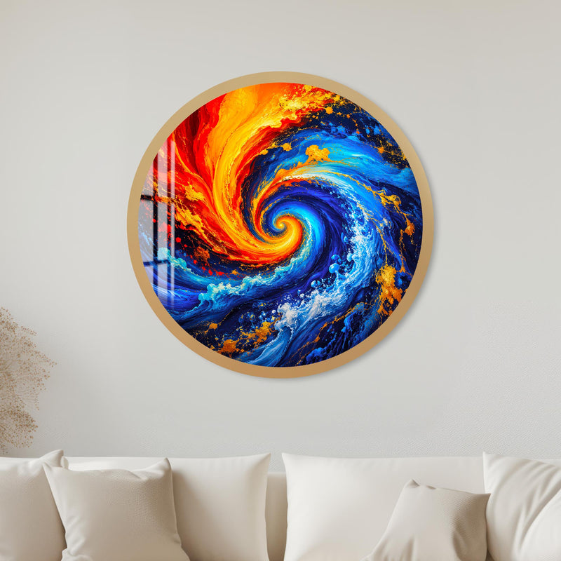 Elemental Vortex with gold frame
