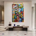 Urban Tribal Face with white frame