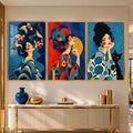 Vibrant Women with gold frame
