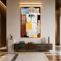 Artronauts Glass Print 12x18 cm | 4.7"x7.1" / Gold Urban Fragments Glass Wall Art