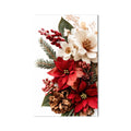 Festive Poinsettia Bouquet product shot on white background