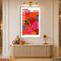 Kusama Floral Reverie with silver frame