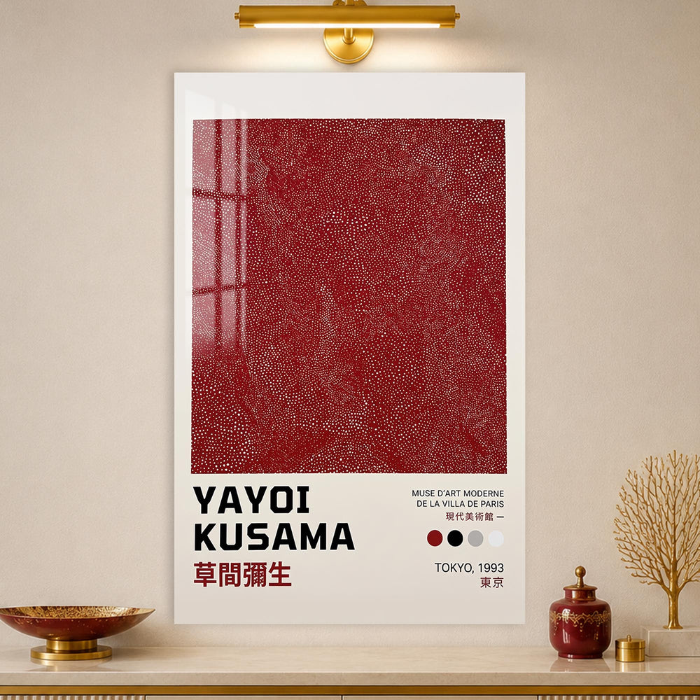 Kusama Crimson Dots lifestyle view