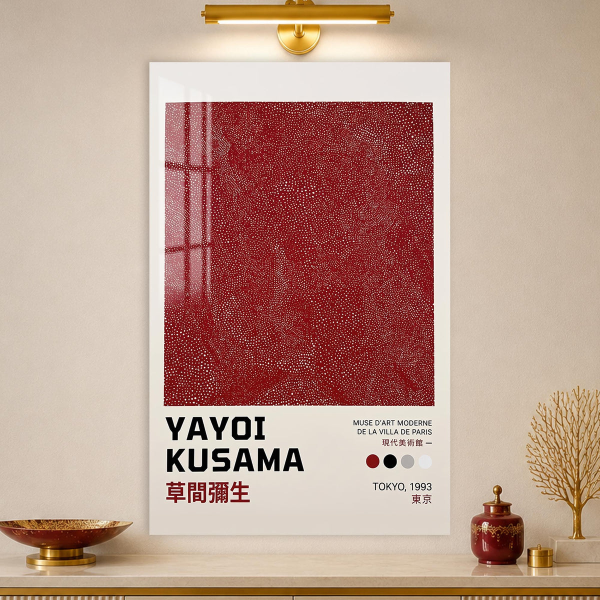 Kusama Crimson Dots lifestyle view