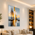 Golden Abstract Waterfront angled lifestyle view