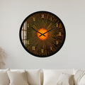 Golden Solar Burst with black frame