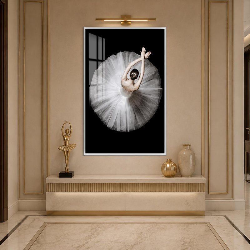 White Tutu From Above with white frame