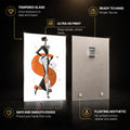 Abstract Fashion Muse — tempered glass, ultra HD print, ready to hang