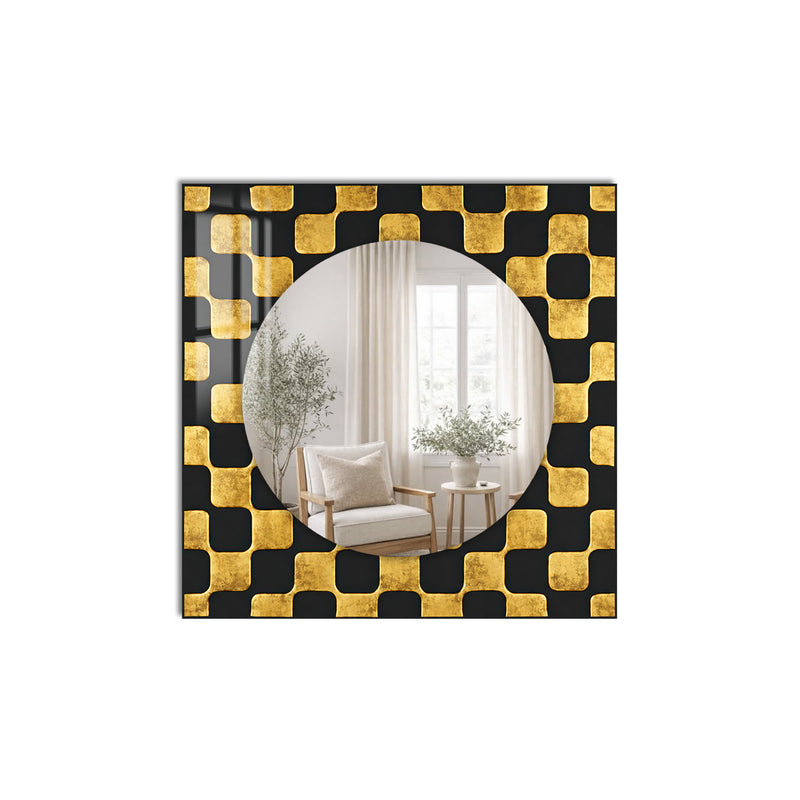 Gilded Geometric Reflections product shot on white background