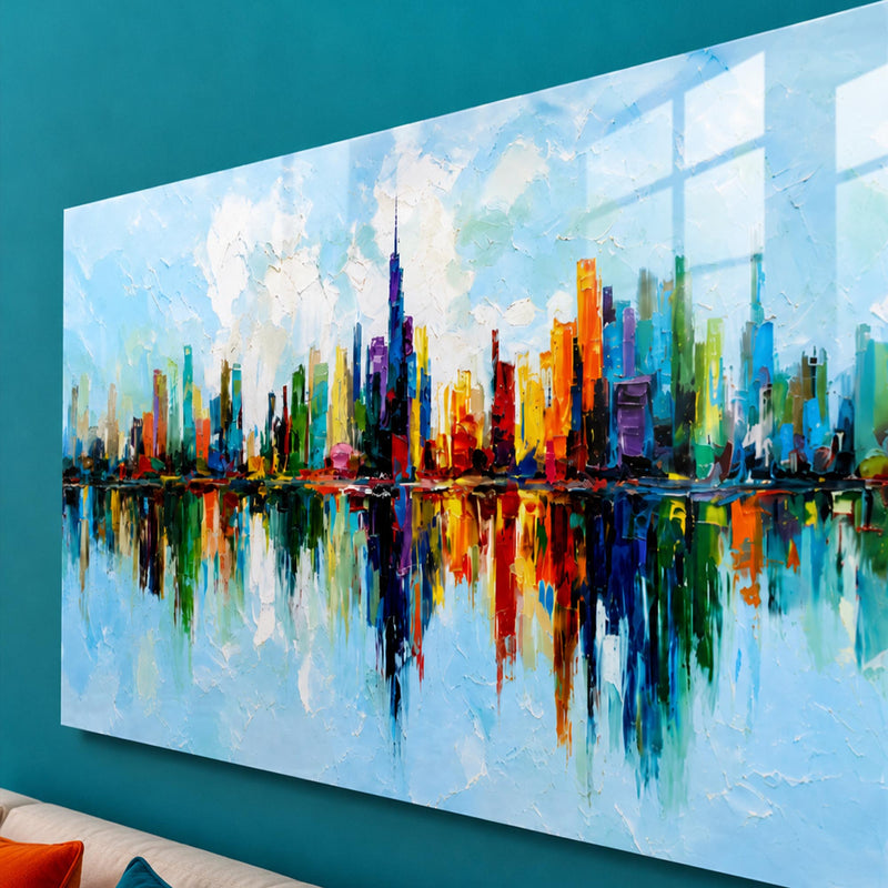 Vibrant Skyline Reflections lifestyle view