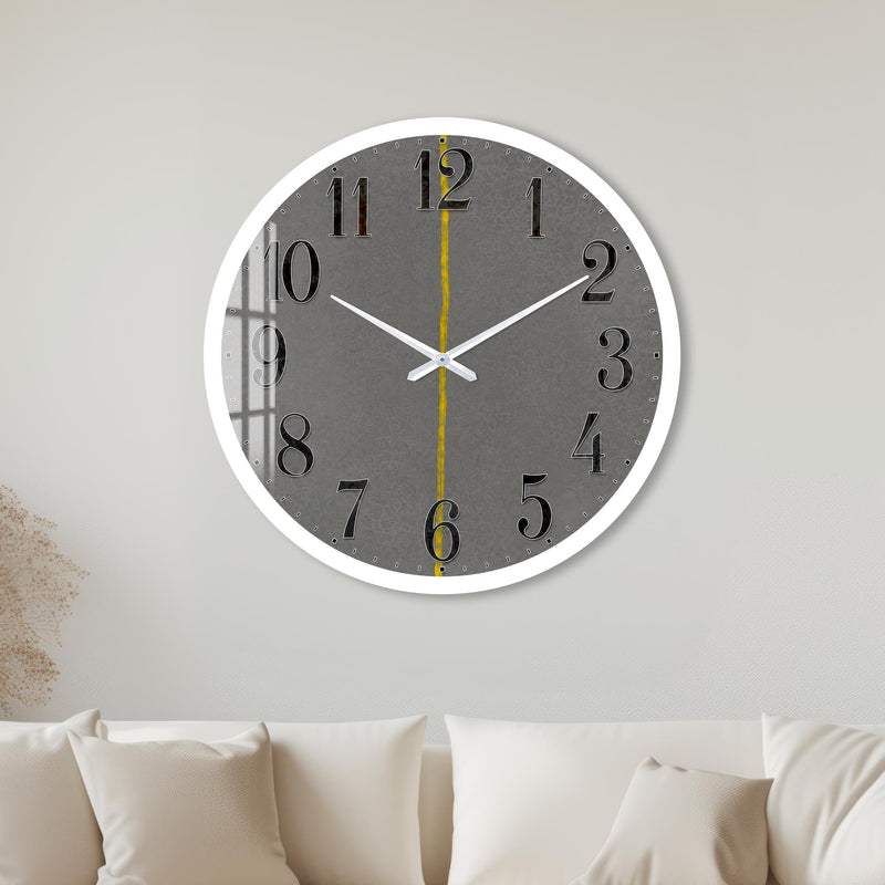 Industrial Yellow Stripe with white frame